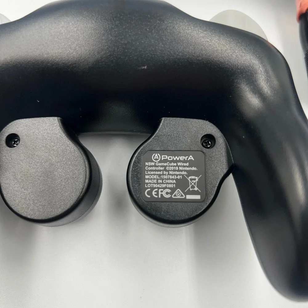 PowerA Nintendo Switch Wired GameCube Style Controller Black 1507843-01